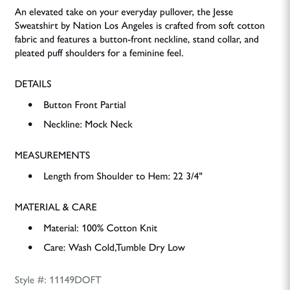 Nation Los Angelas Jesse sweatshirt - Picture 5 of 6